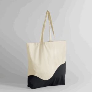 MAW235 - Borsa tote con stampa organica a spirale
